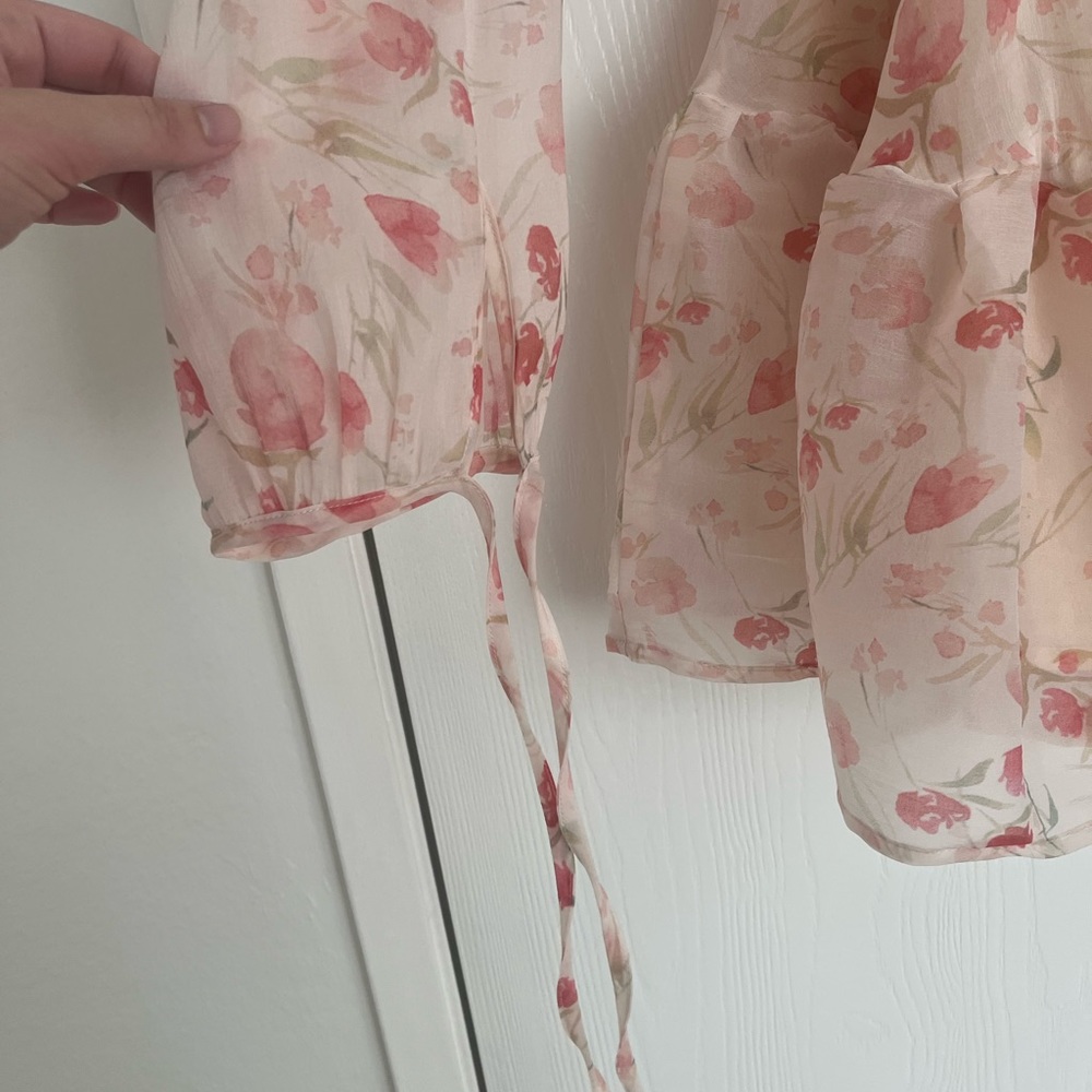 Cider Floral Ruffle Halter Mini Dress - Picture 5 of 5